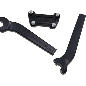 THRASHIN SUPPLY CO. Handlebar Risers - Pull Back - 9-1/2" - Black