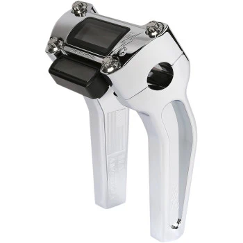 THRASHIN SUPPLY CO. Handlebar Risers - Pull Back - 6-1/2" - Gauge Cutout - Chrome